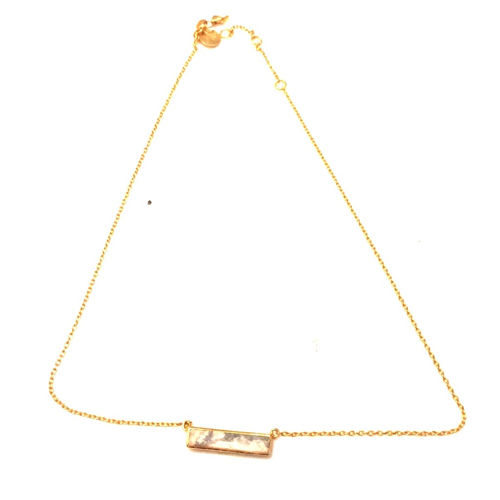 Howlite Bar Necklace